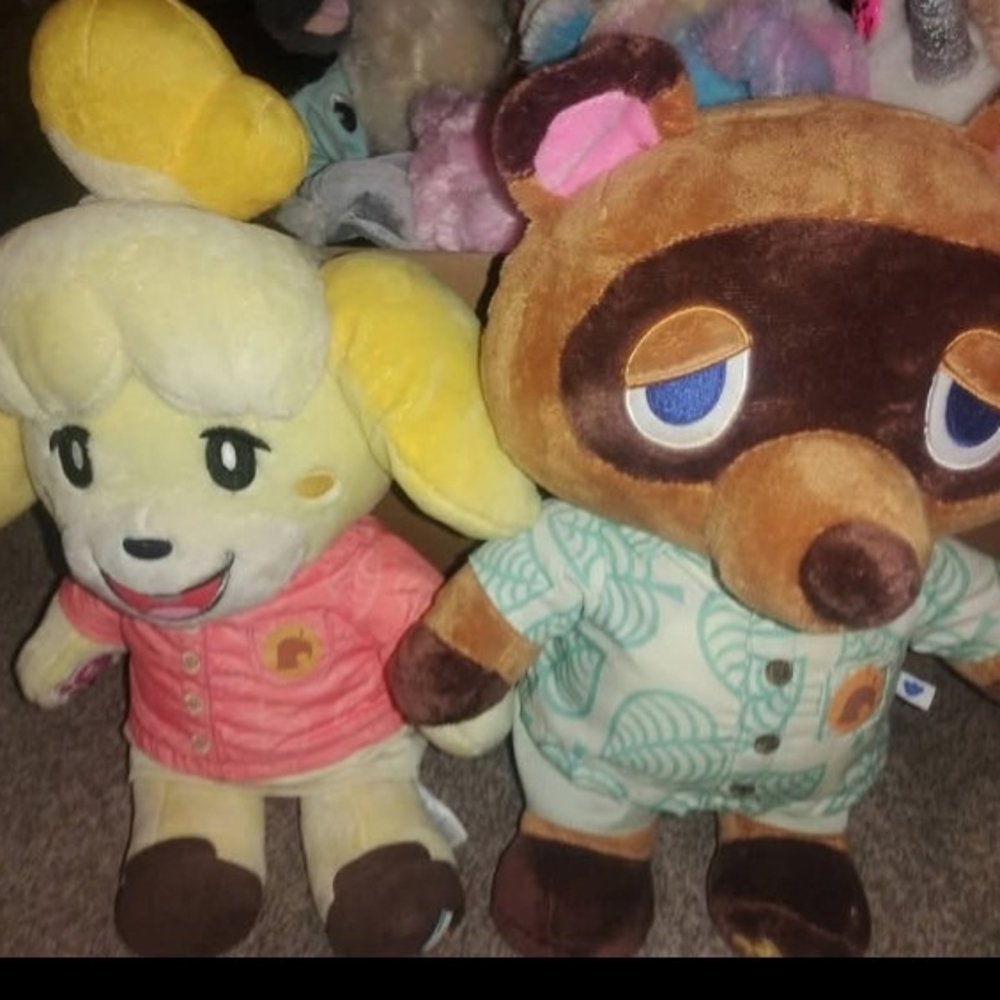 Animal Crossing Plush Toy Set - Isabelle and Tom Nook